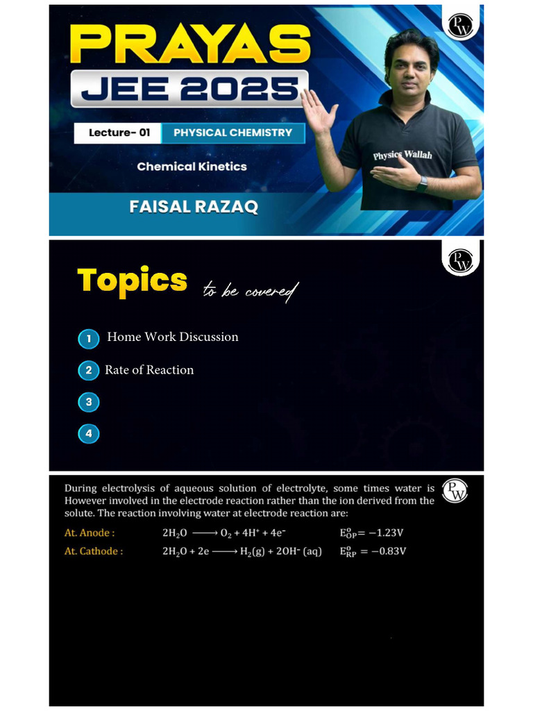 ####Chemical Kinetics 01 Class Notes Prayas JEE 2025 (10 Files Merged ...