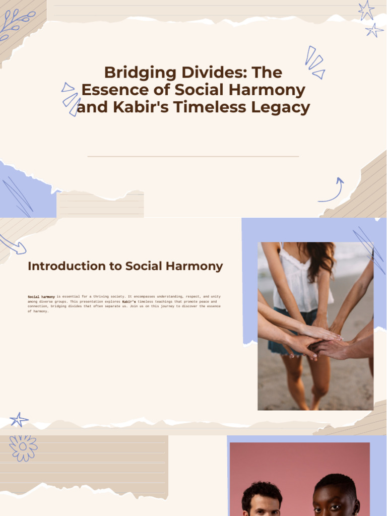 Slidesgo Bridging Divides The Essence of Social Harmony and Kabirs ...
