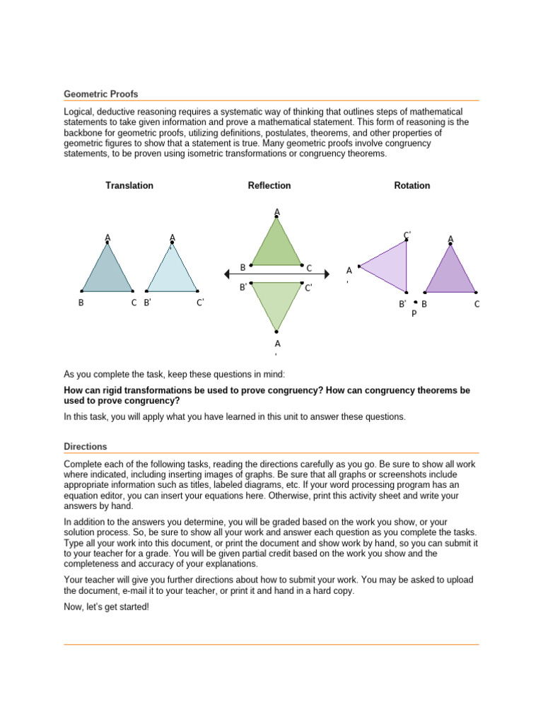 Congruency Proofs Q1 | PDF