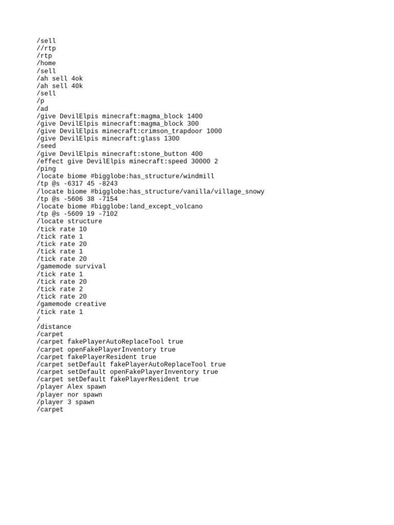 Command history pdf