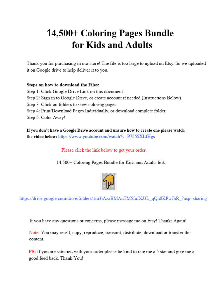 Plus Coloring Pages Bundlefor Kidsand Adults | PDF