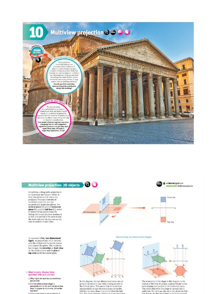 Lesson II Multiview Projections | PDF