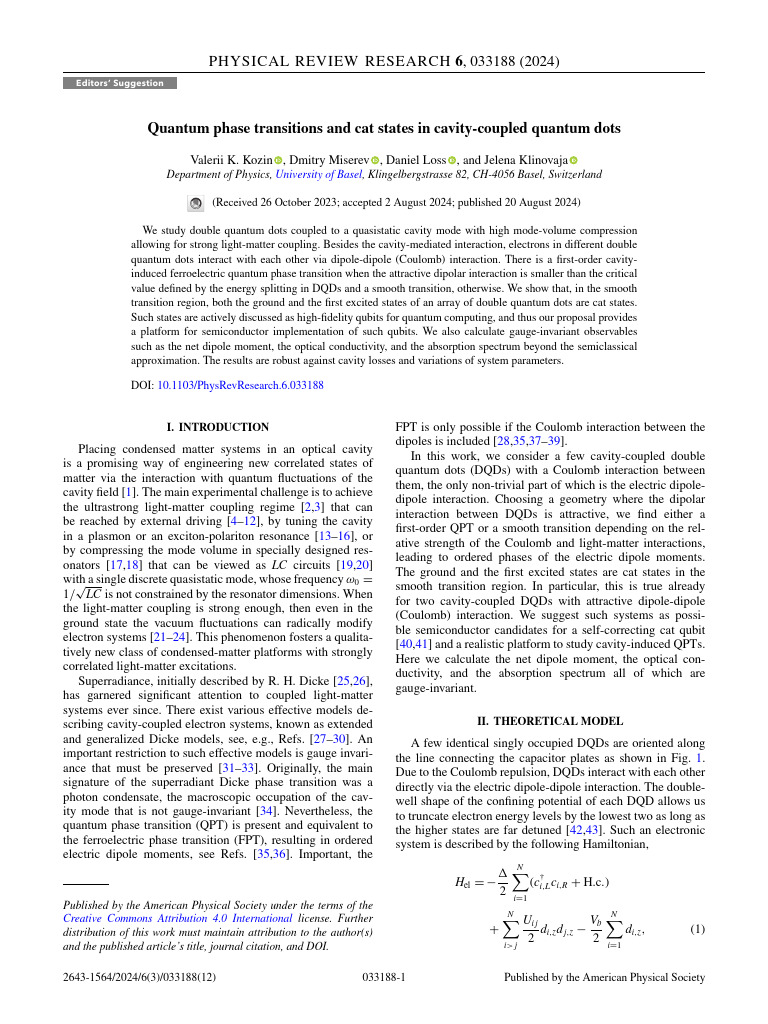 QUANTUM PHASE TRANSITIONS intelligence overview