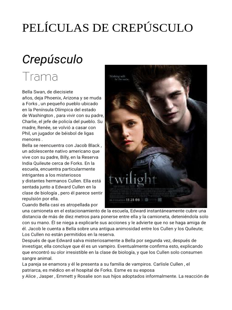 Películas de Crepúsculo | PDF, image size:768x1024