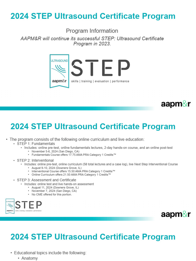 Step Ultrasound Course | PDF