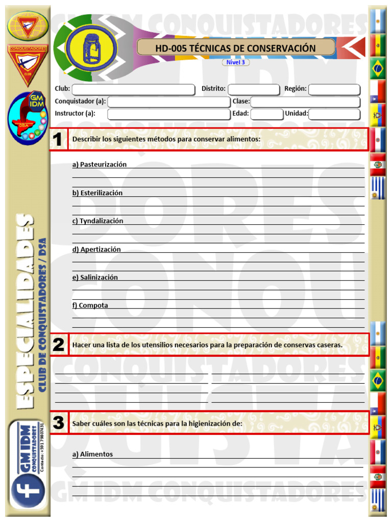 HD-005 Técnicas de conservación | PDF