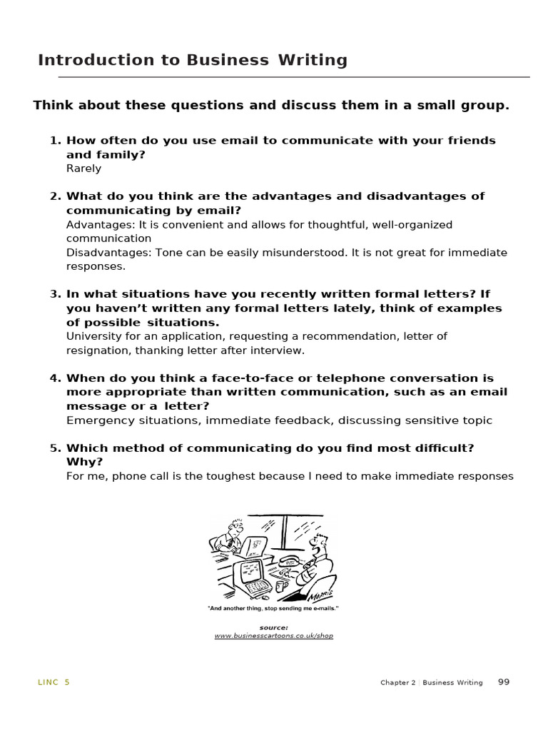 Introduction To Business Writing | PDF