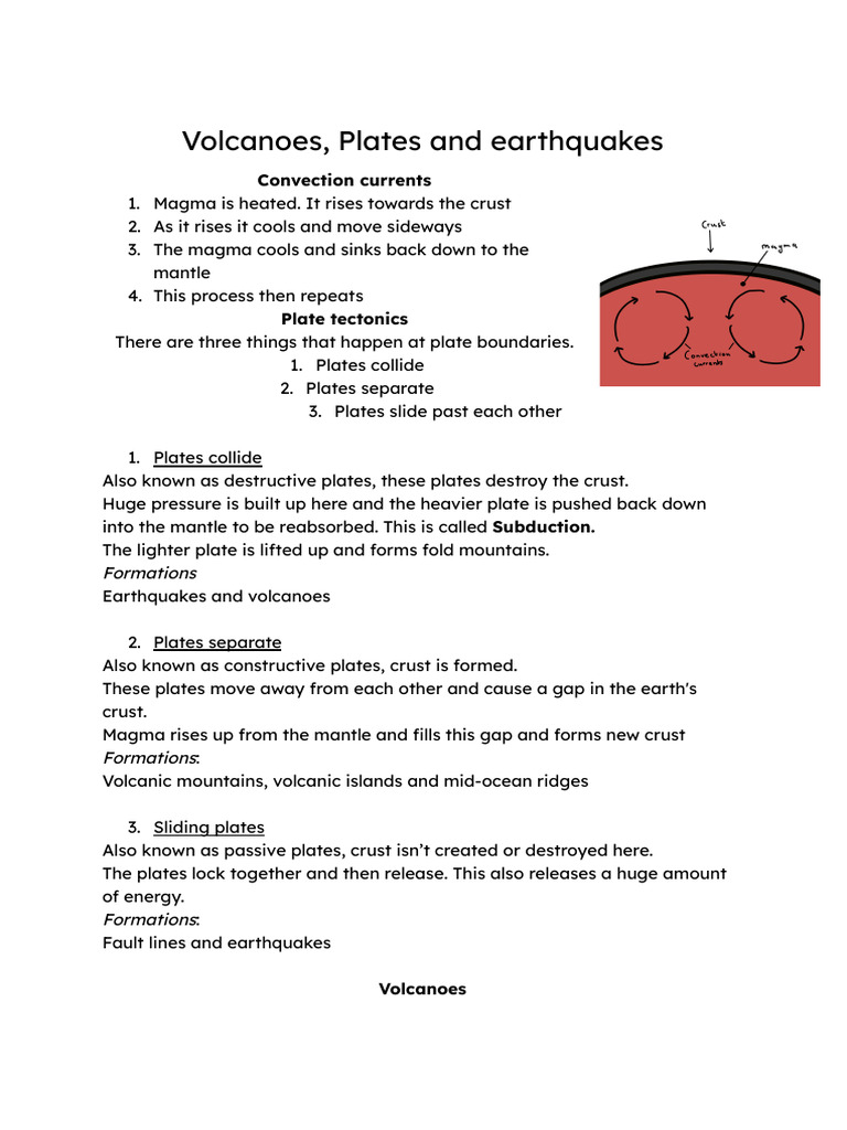 Volcanoes, Plates and Earthquakes-4 | PDF