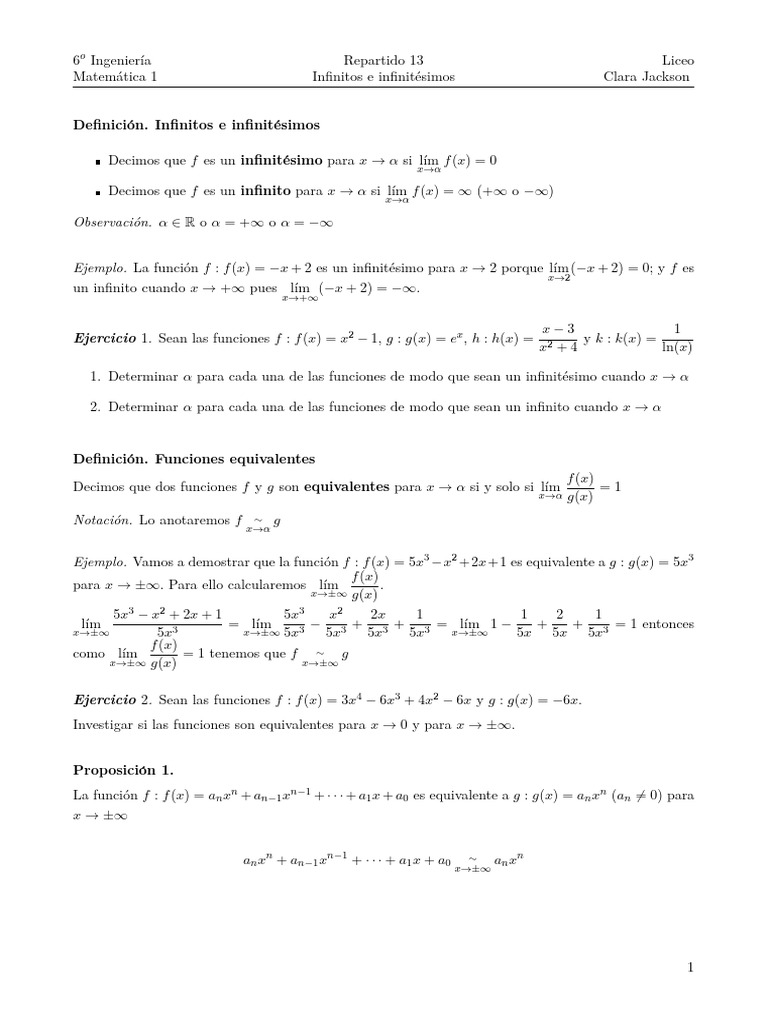 Repartido 13 - Infinitos - e - Infinitésimos | PDF