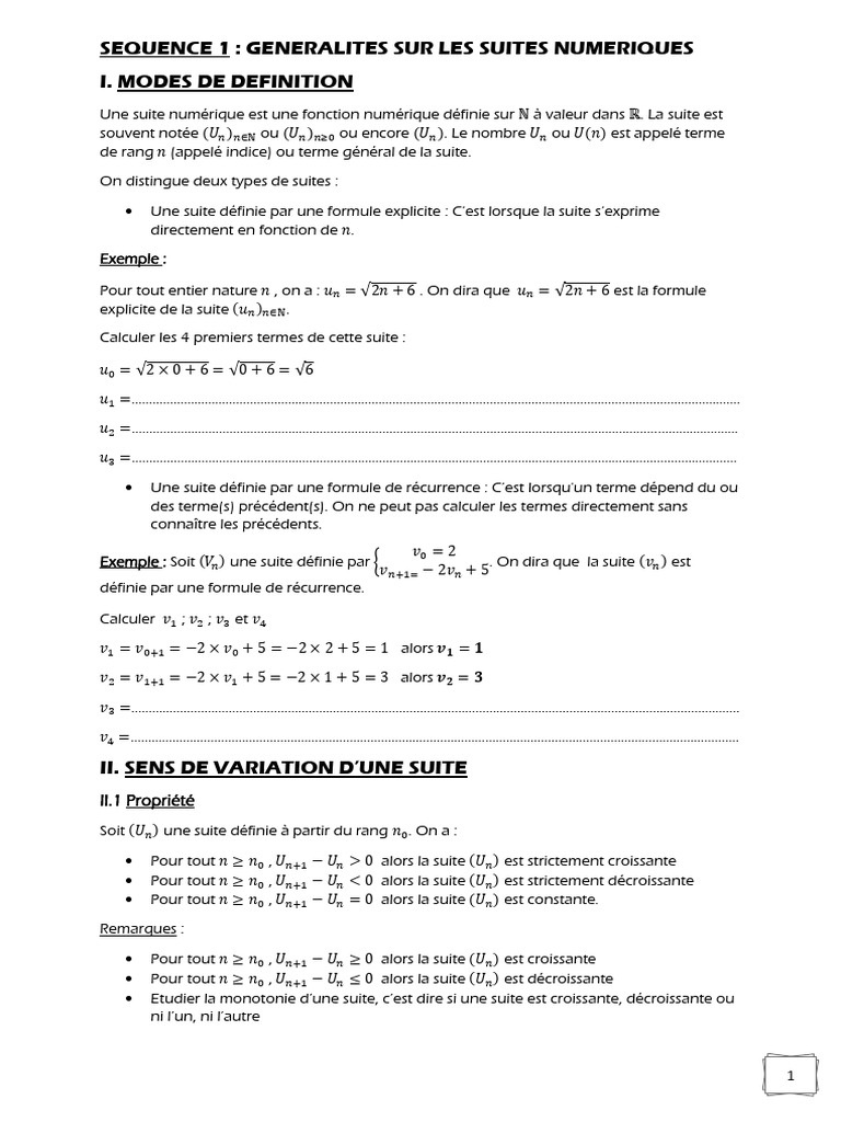Sequence 1 | PDF