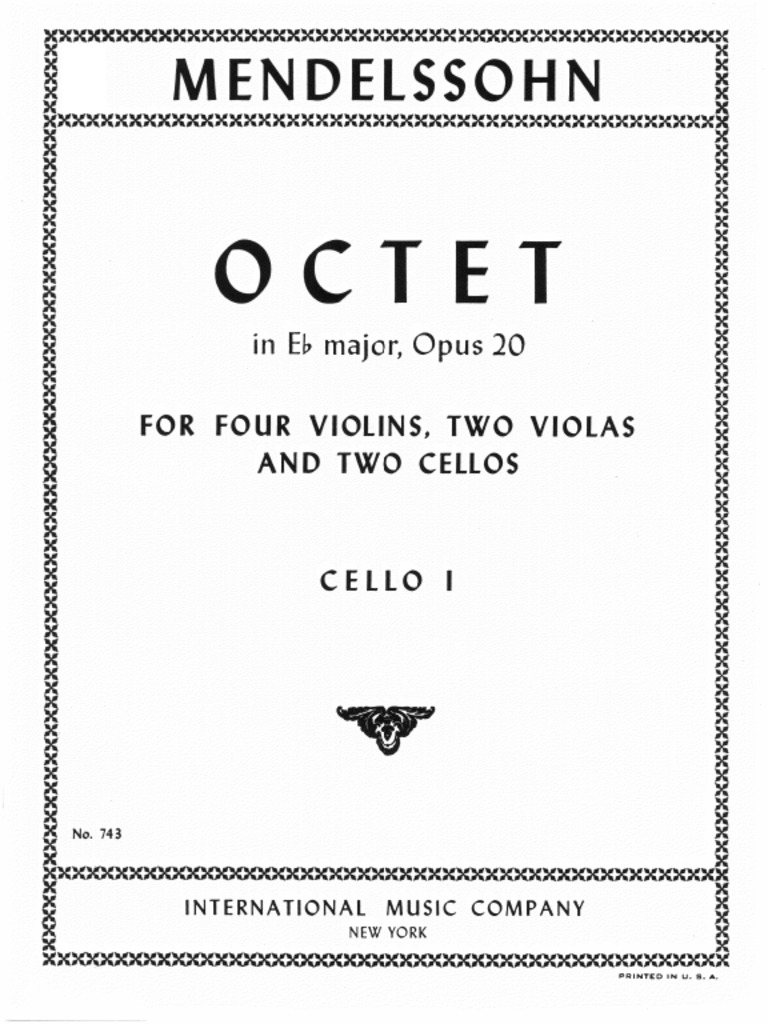 String Octet - Cello 1 | PDF