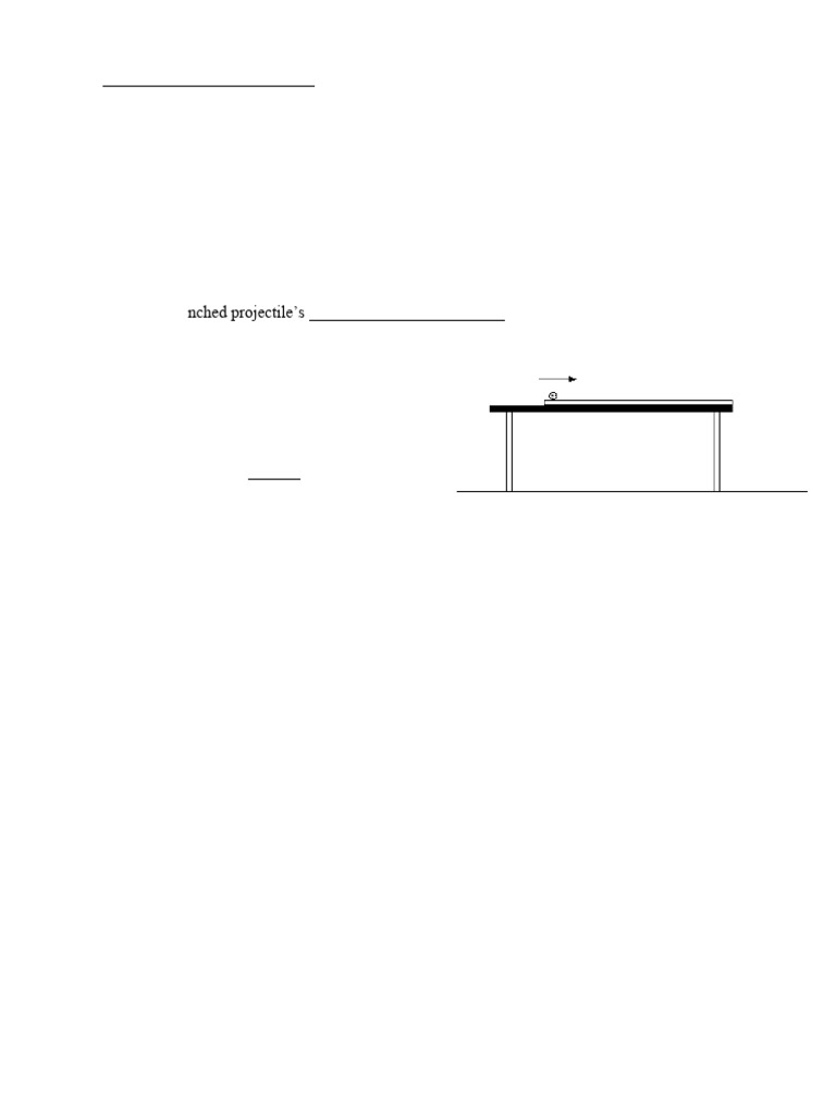 Projectile Motion Worksheet Pdf