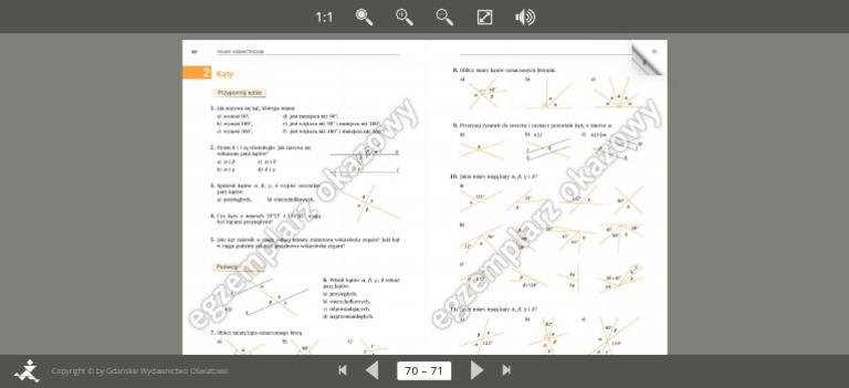Pole Prostokąta Sprawdzian Klasa 4 Zbior Zadań Matematyka z plusem 7. Zbiór zada | PDF