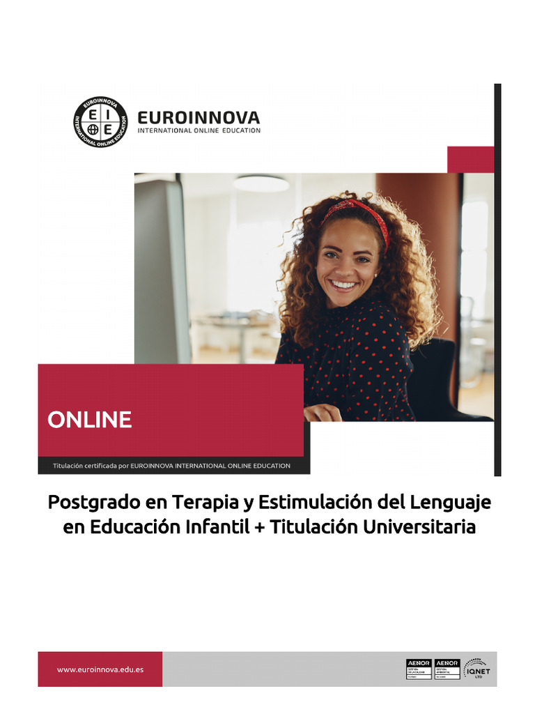 Postgrado en Terapia del Lenguaje Infantil | PDF | Sistema nervioso ...