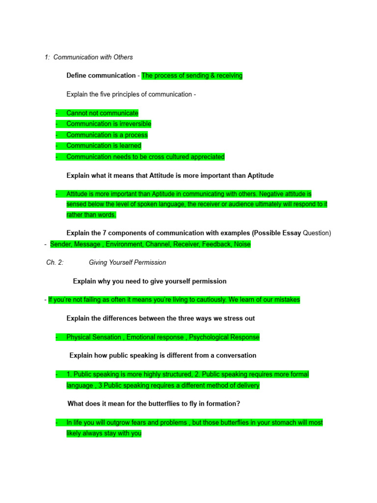 Study Guide For Exam | PDF