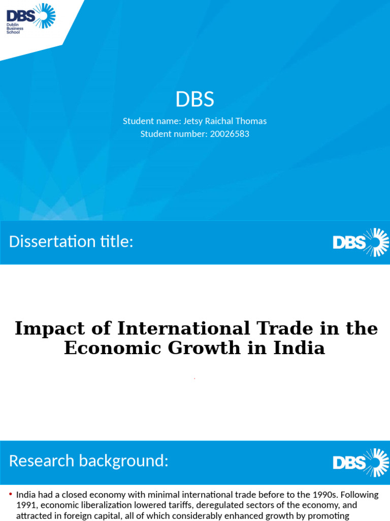 Impact of International Trade in India Economic Growth | PDF ...