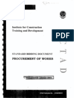 ICTAD Procurement of Work ICTAD SBD 01-2007