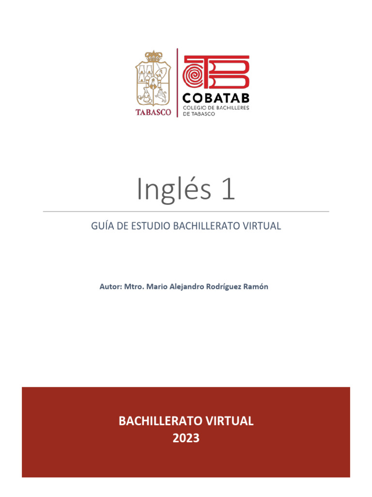 Guia Ingles 1 | PDF | Artes Linguísticas e Disciplina