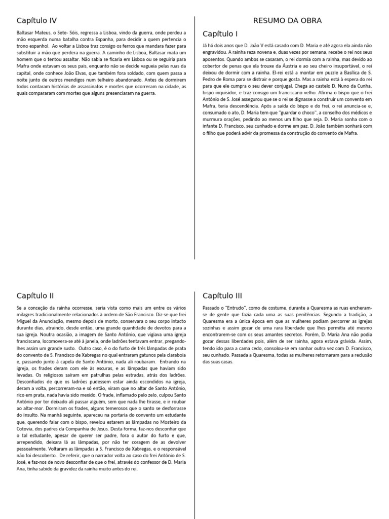 Resumo Da Obra | PDF