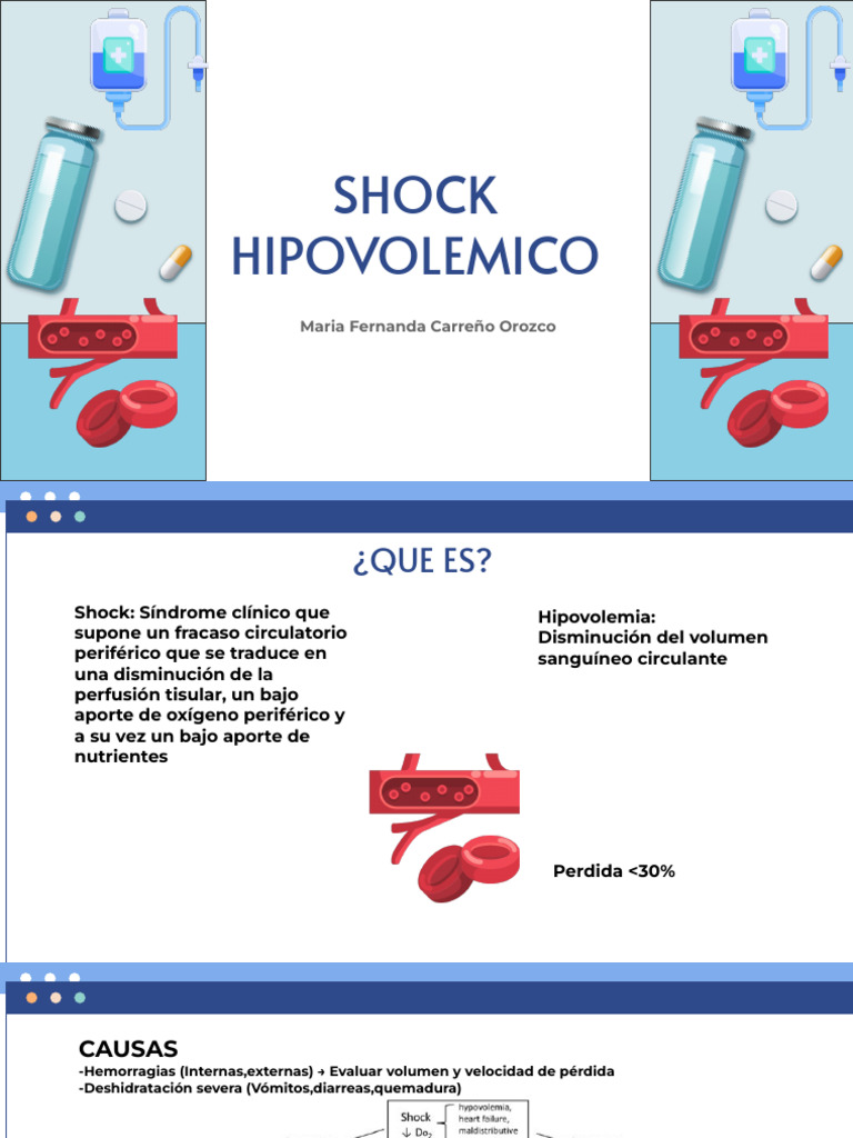 Shock Hipovolemico | PDF