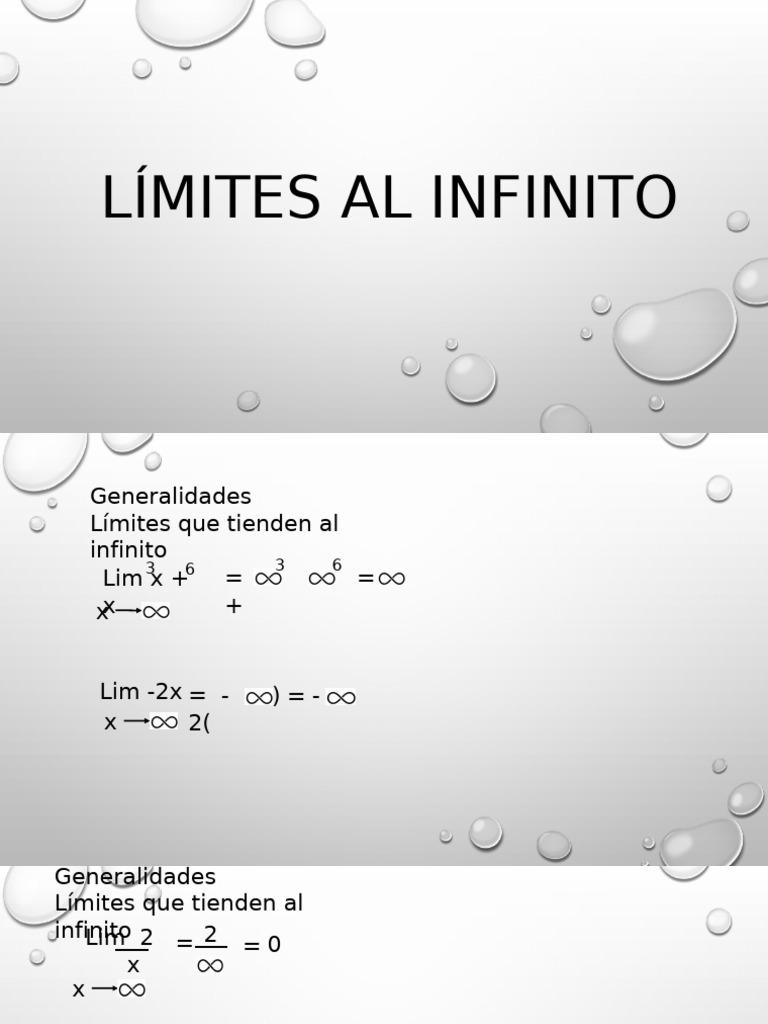03 Límites Al Infinito | PDF
