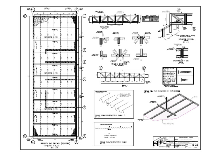 Planos de Estructuras Departamento E-02 | PDF