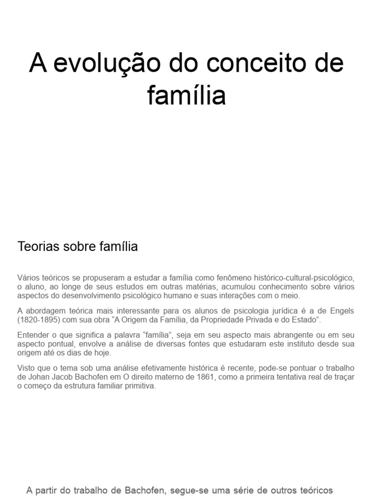 A Evolução Do Conceito de Família | PDF