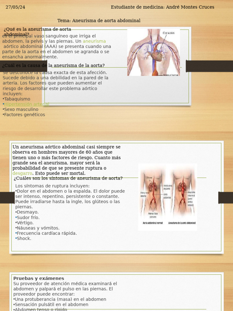 Aneurisma Aorta Abdominal | PDF