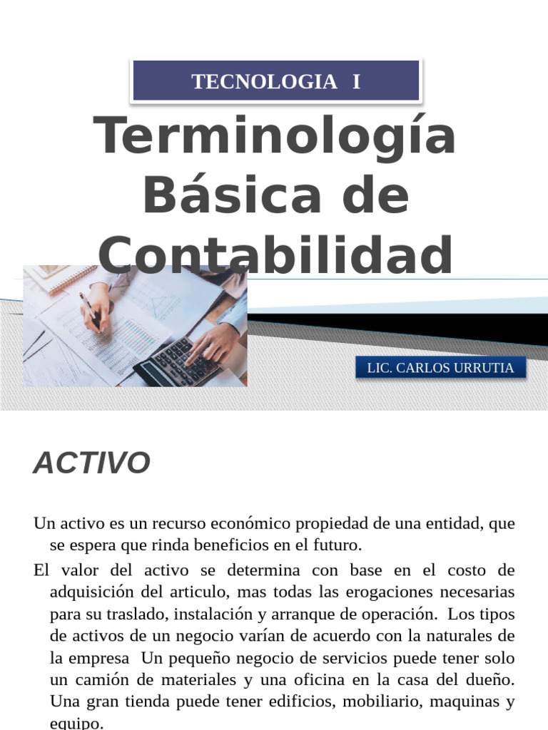 Terminologia Basica de Contabilidad | PDF