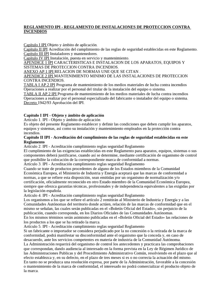 Reglamento IPI | PDF