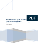 Rapid Transition Guide From Exchange 2003 to Exchange 2010