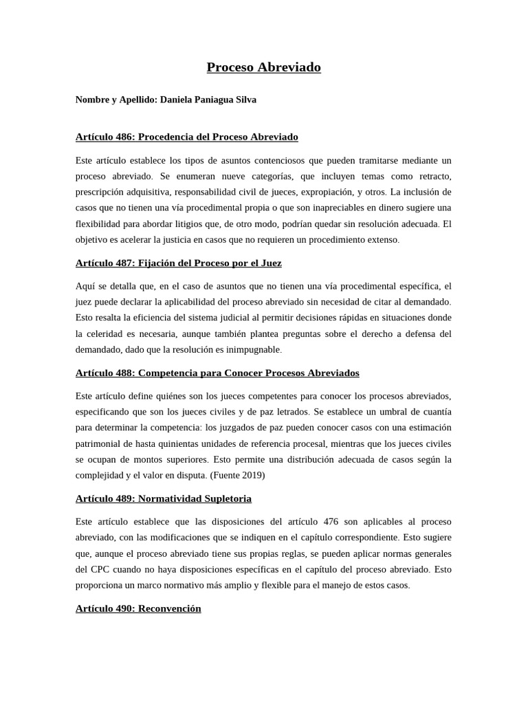 Proceso abreviado pdf
