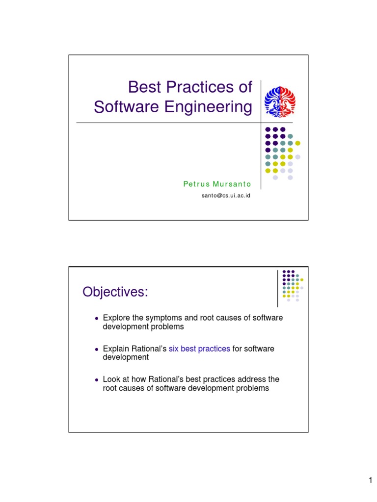 Best Practices in Software Engineering | PDF | Unified Modeling ...