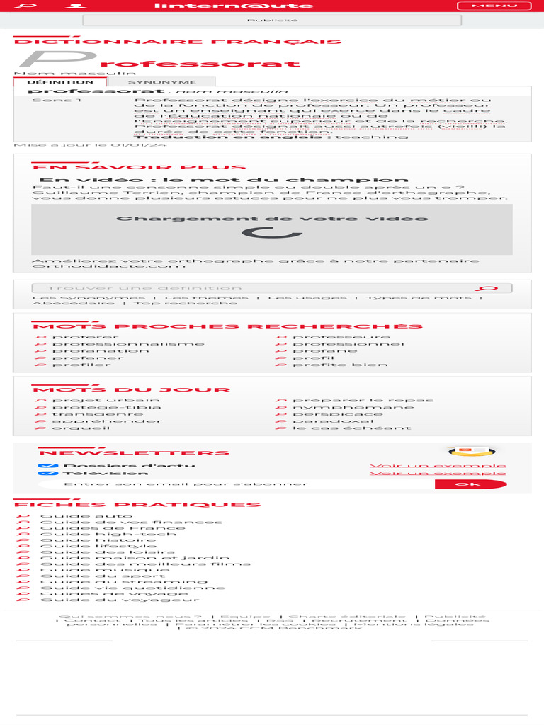 httpswww.linternaute.frdictionnairefrdefinitionprofessorat PDF