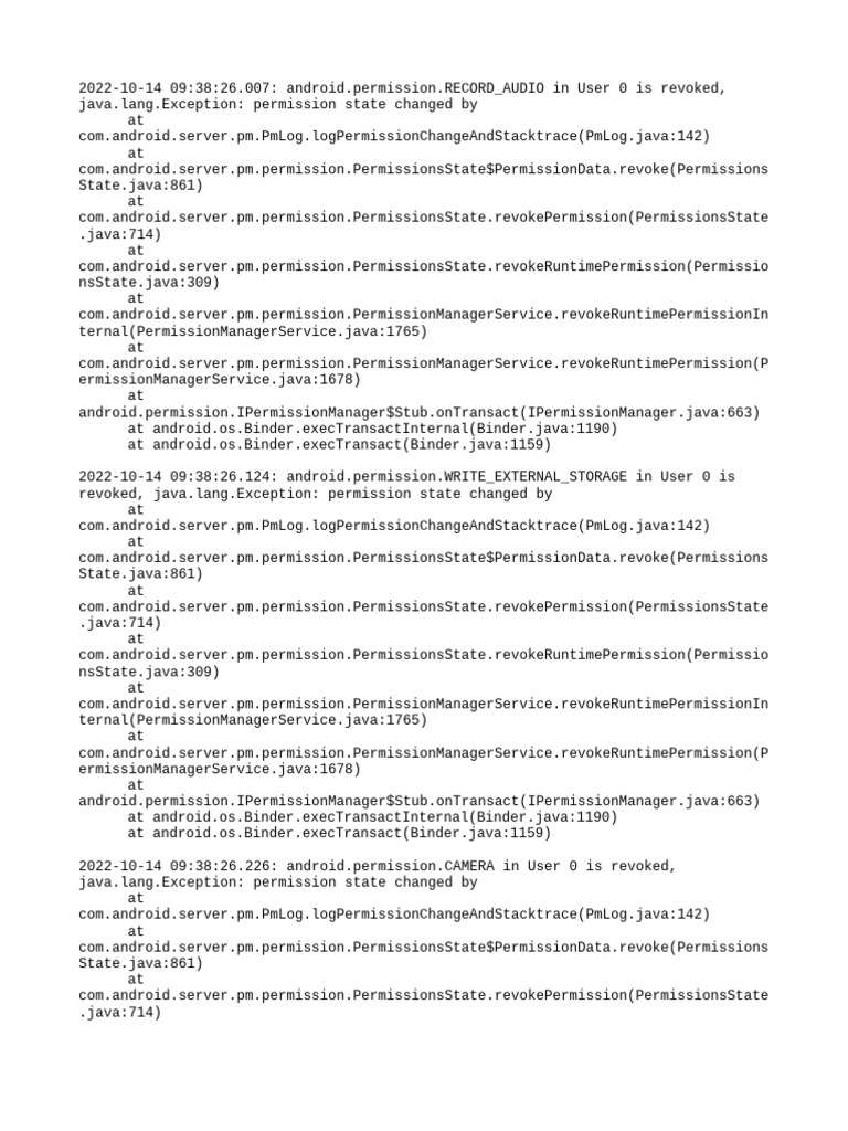 Perm Debug Info | PDF