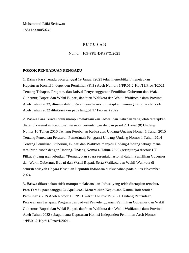 Muhammad Rifki Setiawan - Tugas2 - Etikaprofesihukum | PDF