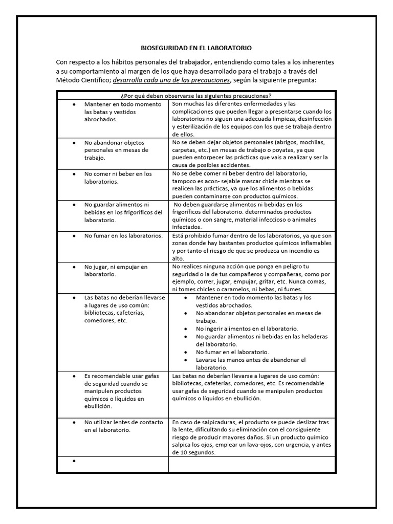 Bioseguridad en El Laboratorio | PDF | Laboratorios | Salud y bienestar