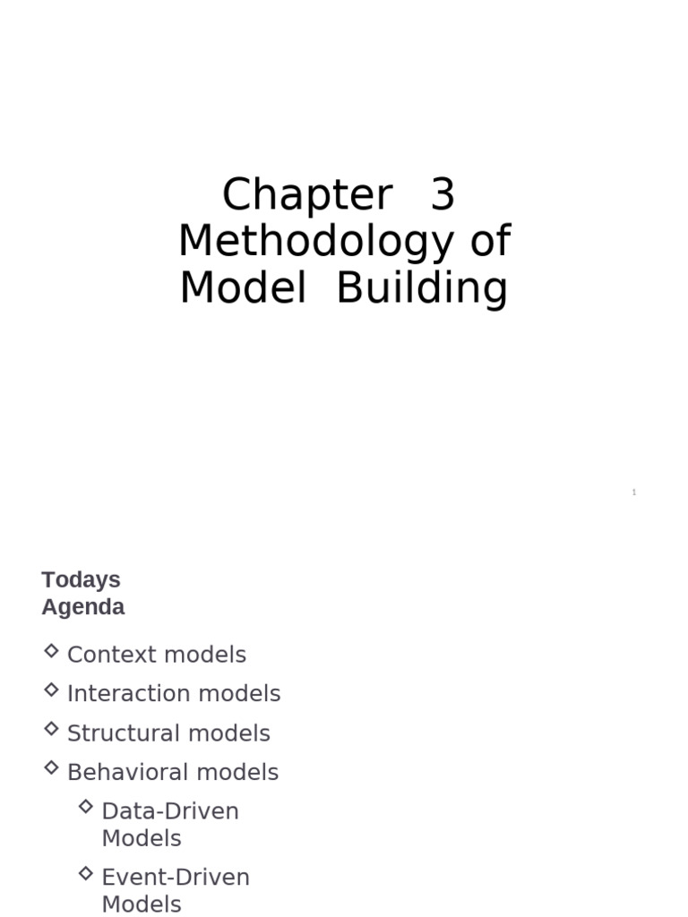 04 Methodology Model Building | PDF