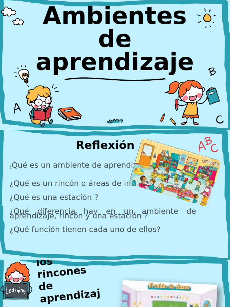 Rincones de Aprendizaje | PDF