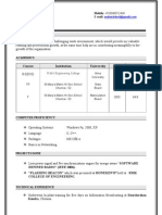 D.Mahesh: Course Institution University YOC Percentage