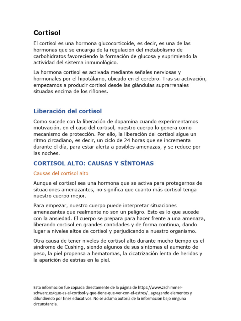 Cortisol | PDF