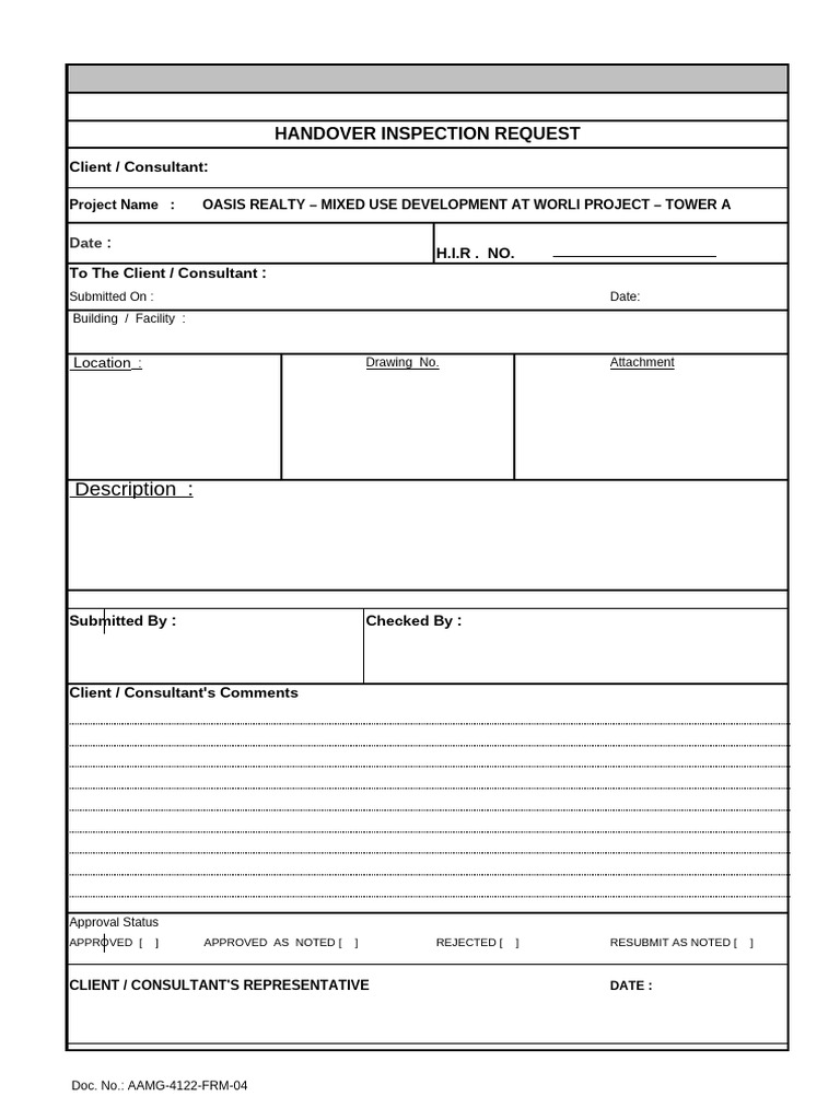 05-Appendix 05 04 Final Handing Over Inspection Request-AAMG-1848-FRM ...