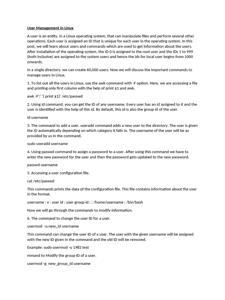 User Management | PDF
