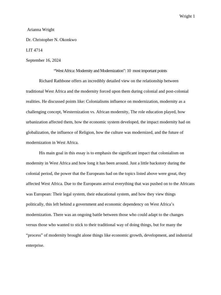 Paper 1 - Modernism | PDF