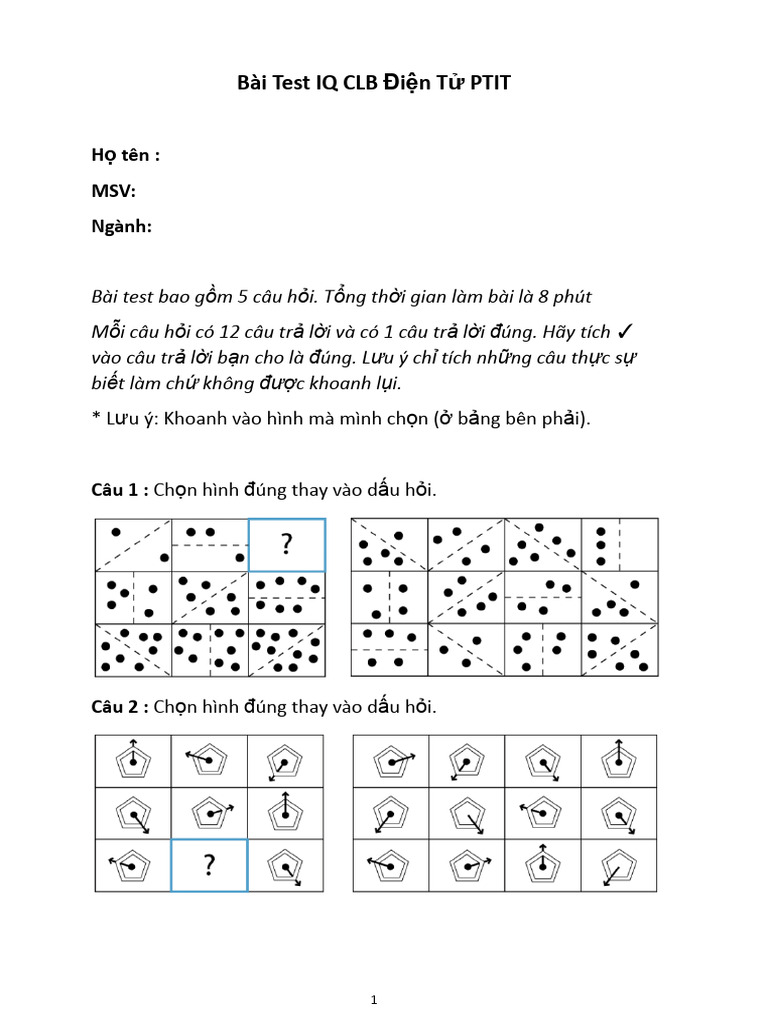 IQ Test | PDF
