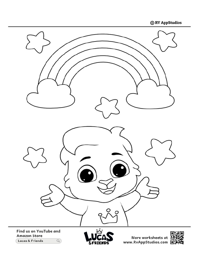 Rainbow Family Coloring Pages