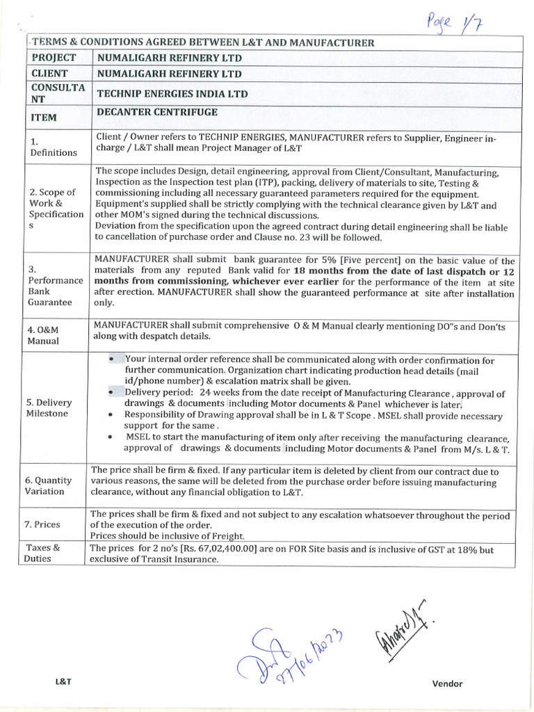 L&T, NRL, T&C, 27.06.2023 | PDF