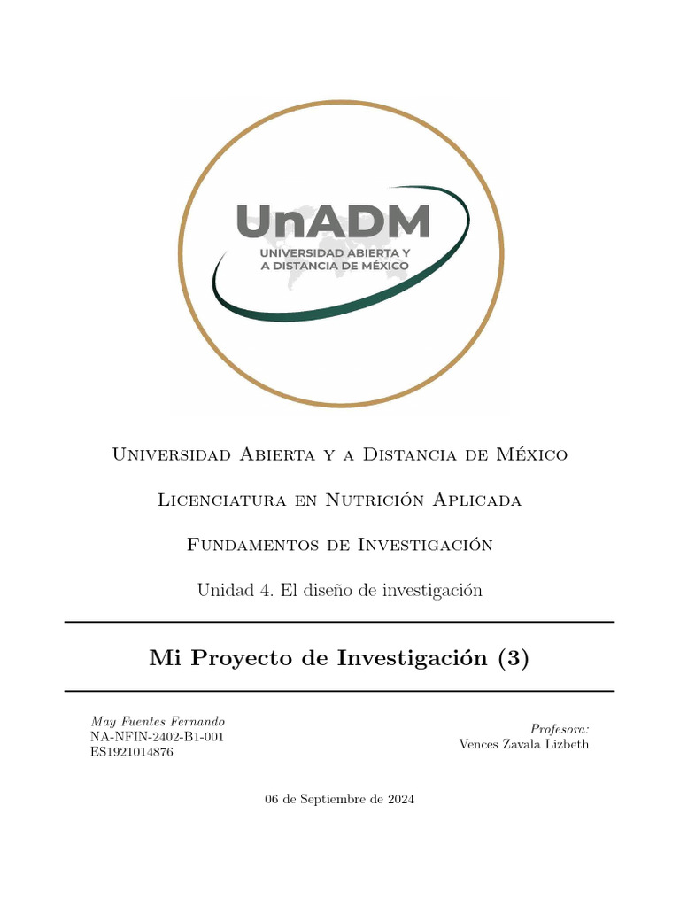 Mi Proyecto de Investigación 3 | PDF
