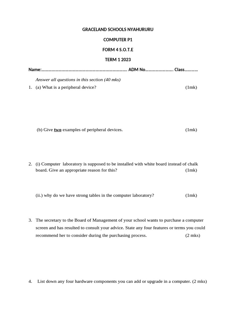 computer form 4 openner | PDF