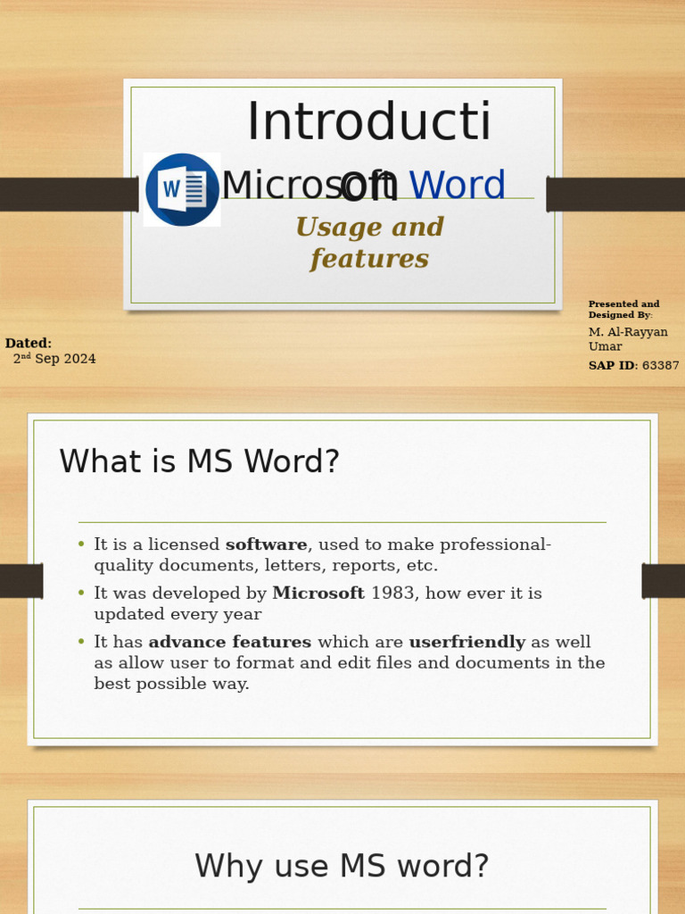 Introduction to Microsoft Word Features | PDF
